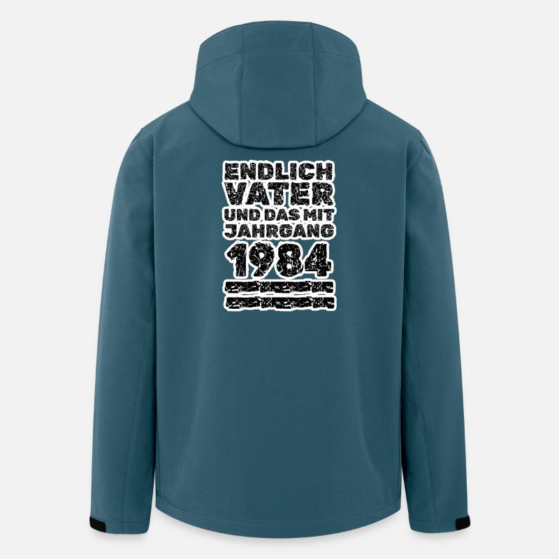 1984 - Recycelte Männer Softshell-Jacke von Stanley/Stella - Dunkles Petrol