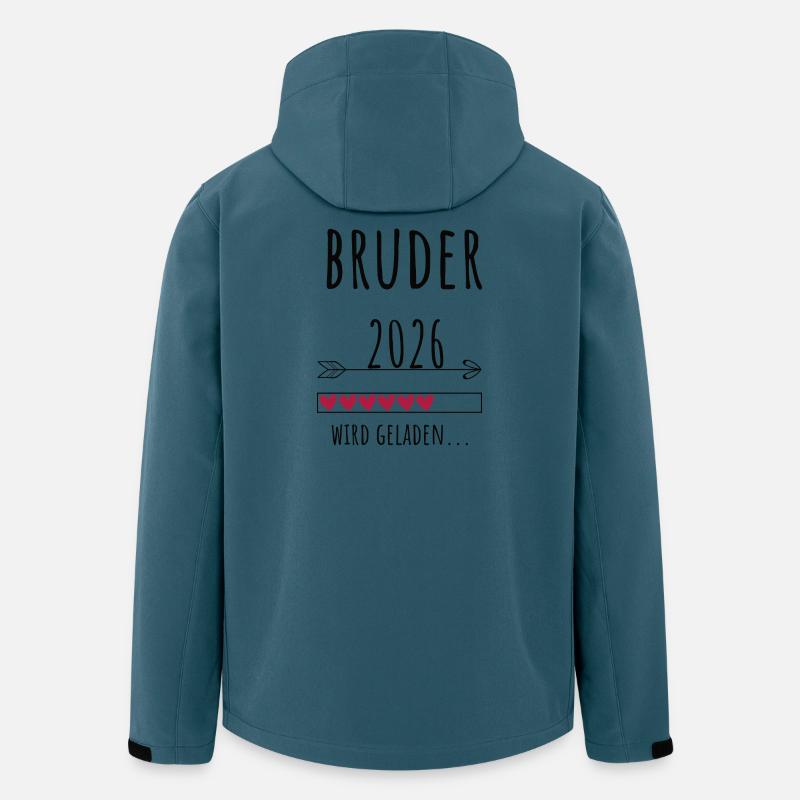 Werdender Bruder 2026 Geschenk Schwangerschaft - Recycelte Männer Softshell-Jacke von Stanley/Stella - Dunkles Petrol