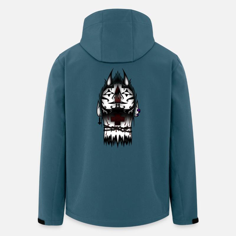 Gefallener Dämon - Recycelte Männer Softshell-Jacke von Stanley/Stella - Dunkles Petrol