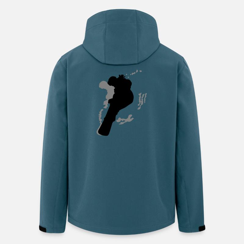 Snowboard girl - Recycelte Männer Softshell-Jacke von Stanley/Stella - Dunkles Petrol
