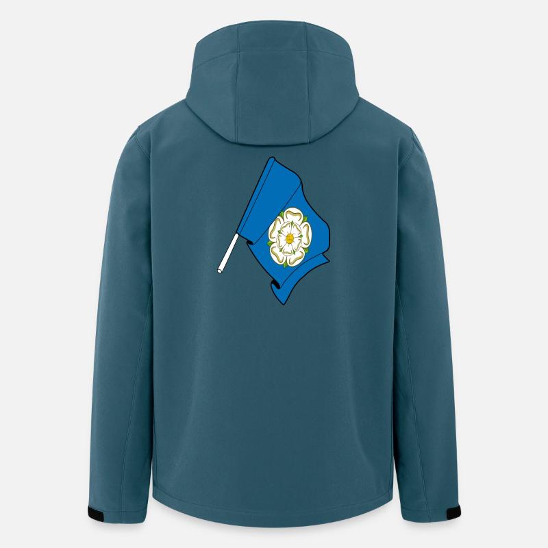 Flagge von Yorkshire - Recycelte Männer Softshell-Jacke von Stanley/Stella - Dunkles Petrol