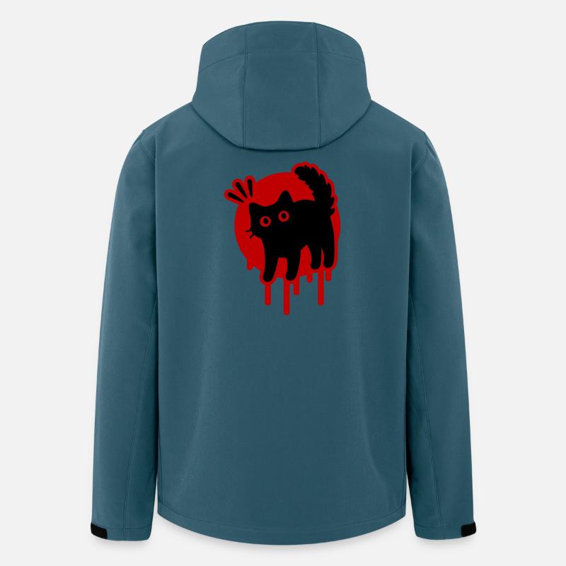 Chat Chat - Veste softshell homme en polyester recyclé Stanley/Stella - bleu pétrole foncé