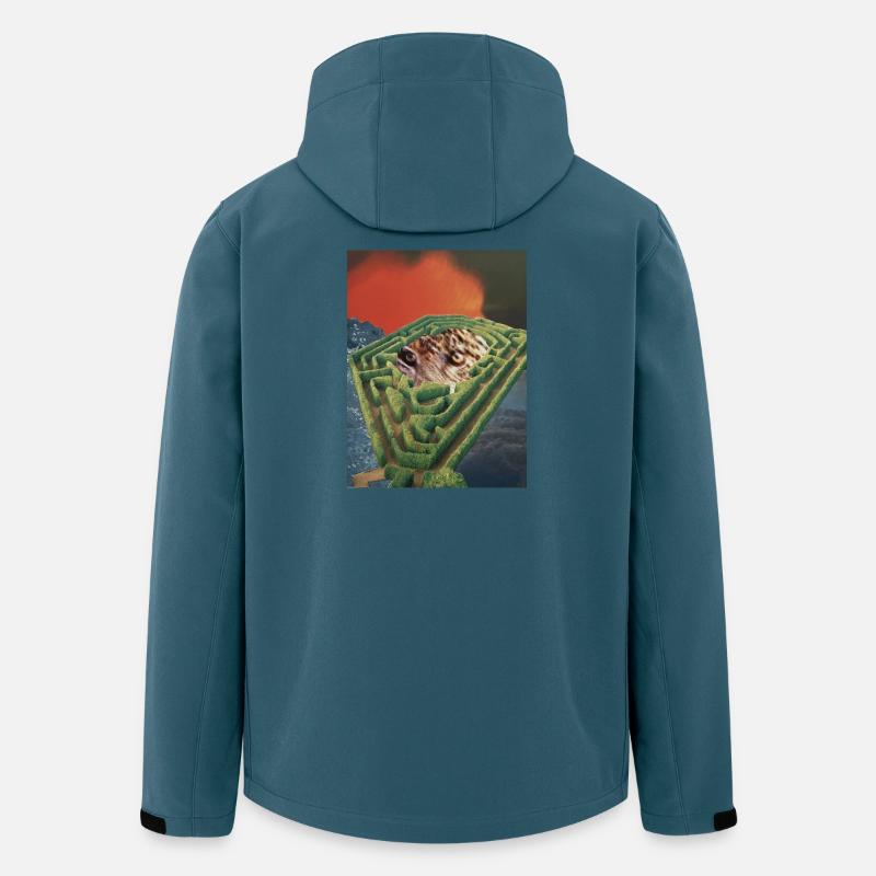 The Beast in me 01/26 - Recycelte Männer Softshell-Jacke von Stanley/Stella - Dunkles Petrol