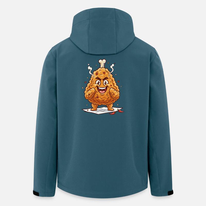 Kicherndes Hähnchen-Panade - Recycelte Männer Softshell-Jacke von Stanley/Stella - Dunkles Petrol
