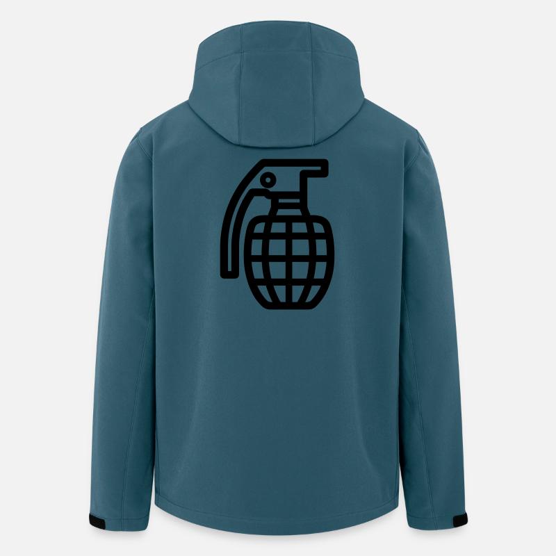 Grenada - Recycelte Männer Softshell-Jacke von Stanley/Stella - Dunkles Petrol