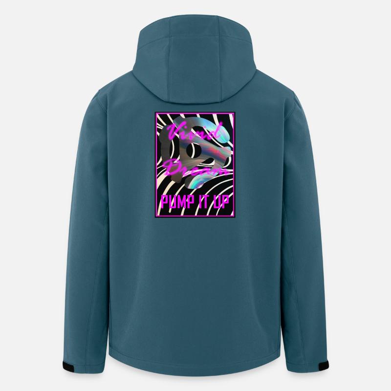 Pump It Up von Vivid Dream - Recycelte Männer Softshell-Jacke von Stanley/Stella - Dunkles Petrol