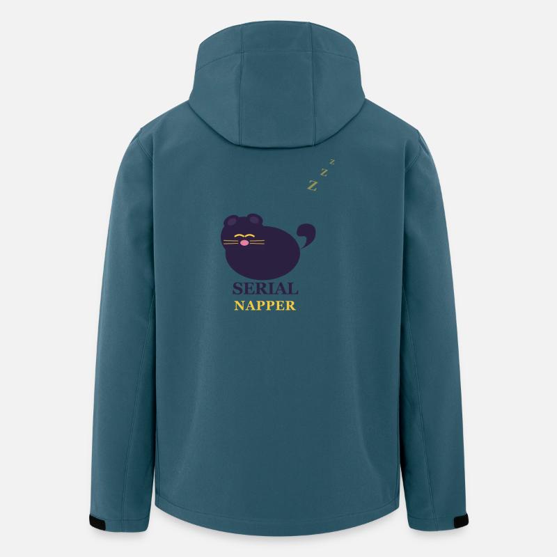 Serial Napper Cat - Men’s Recycled Softshell Jacket by Stanley/Stella - stargazer