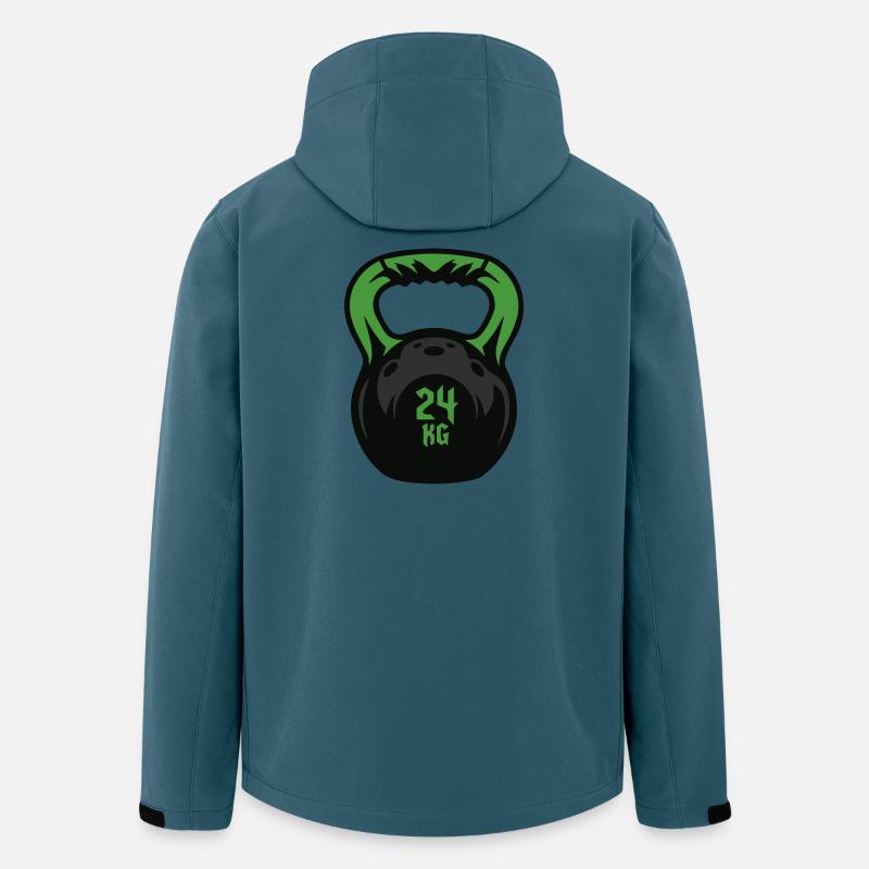 Kettlebell 24 KG Kugelhantel - Recycelte Männer Softshell-Jacke von Stanley/Stella - Dunkles Petrol