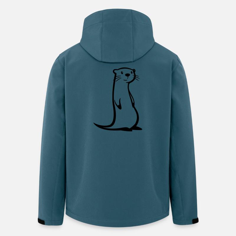 Otter - Recycelte Männer Softshell-Jacke von Stanley/Stella - Dunkles Petrol