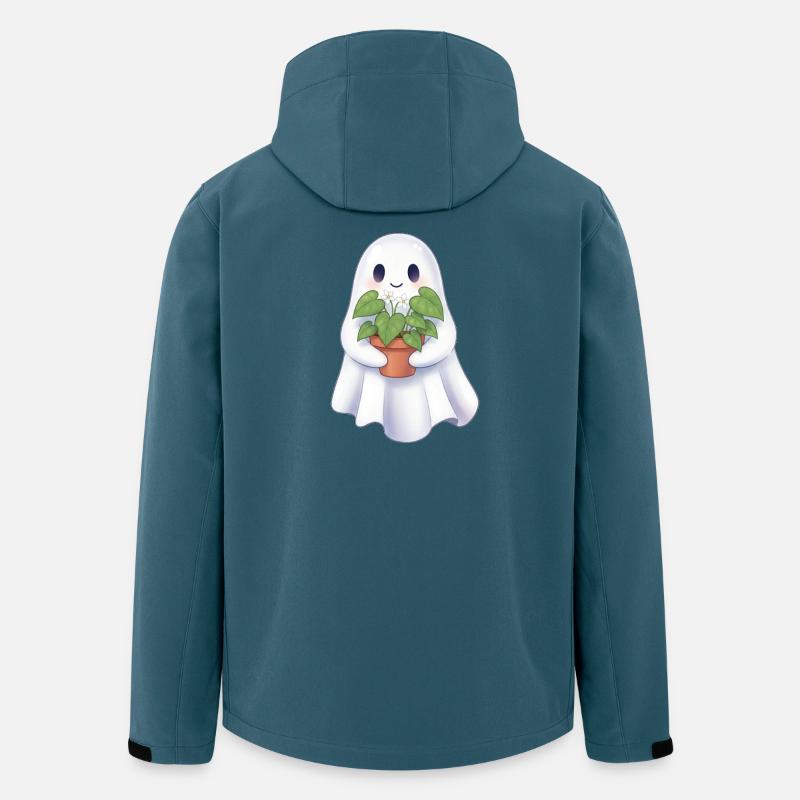 Gespenst mit Pflanze - Recycelte Männer Softshell-Jacke von Stanley/Stella - Dunkles Petrol