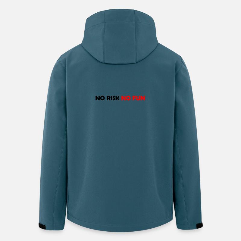 Spiel mutig oder bleib zu Hause - Recycelte Männer Softshell-Jacke von Stanley/Stella - Dunkles Petrol