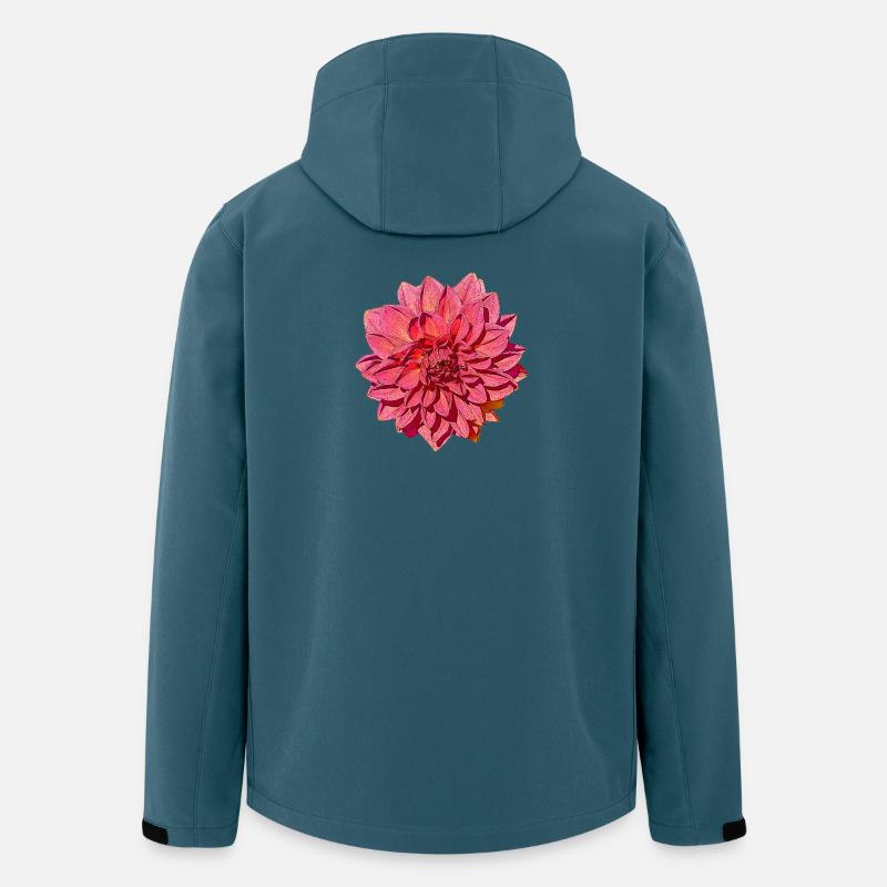 Große Dahlia - Recycelte Männer Softshell-Jacke von Stanley/Stella - Dunkles Petrol