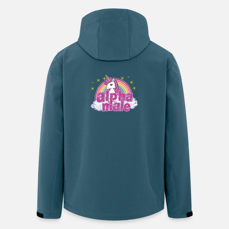 alphaMaleUnicorn - Veste softshell homme en polyester recyclé Stanley/Stella - bleu pétrole foncé