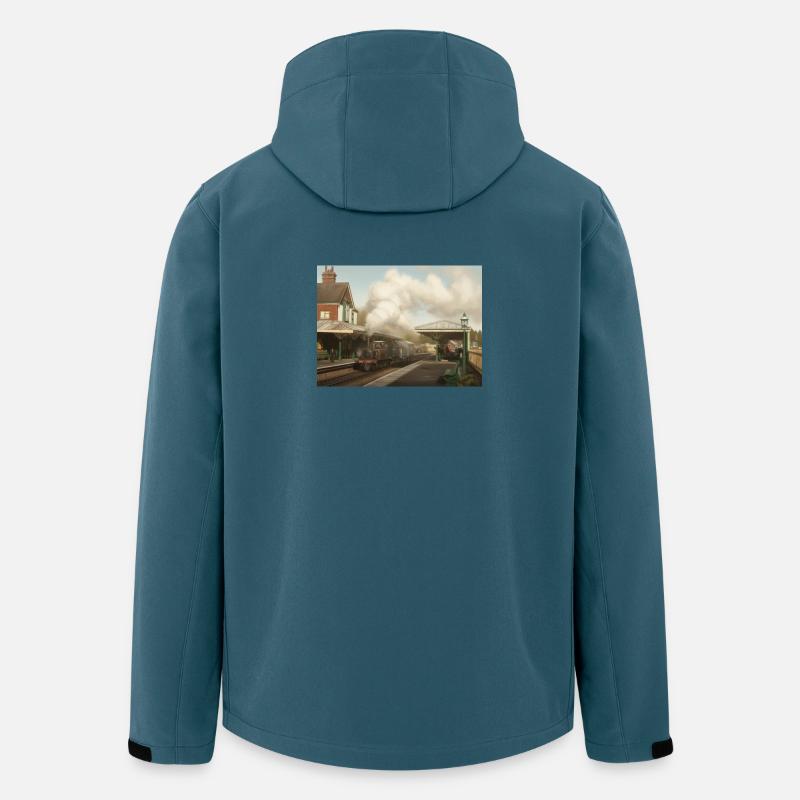 Dampf-Ära Kingscote - Recycelte Männer Softshell-Jacke von Stanley/Stella - Dunkles Petrol