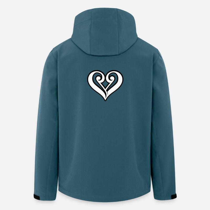 Herz der Sonate - Recycelte Männer Softshell-Jacke von Stanley/Stella - Dunkles Petrol
