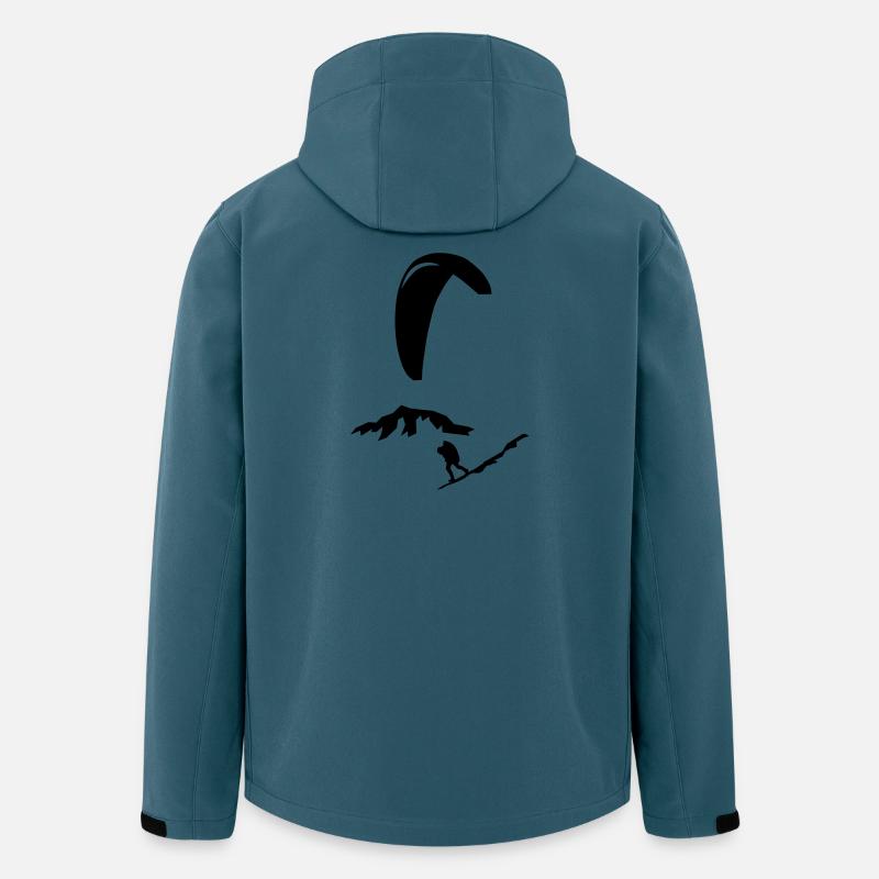 Paragliding - Recycelte Männer Softshell-Jacke von Stanley/Stella - Dunkles Petrol