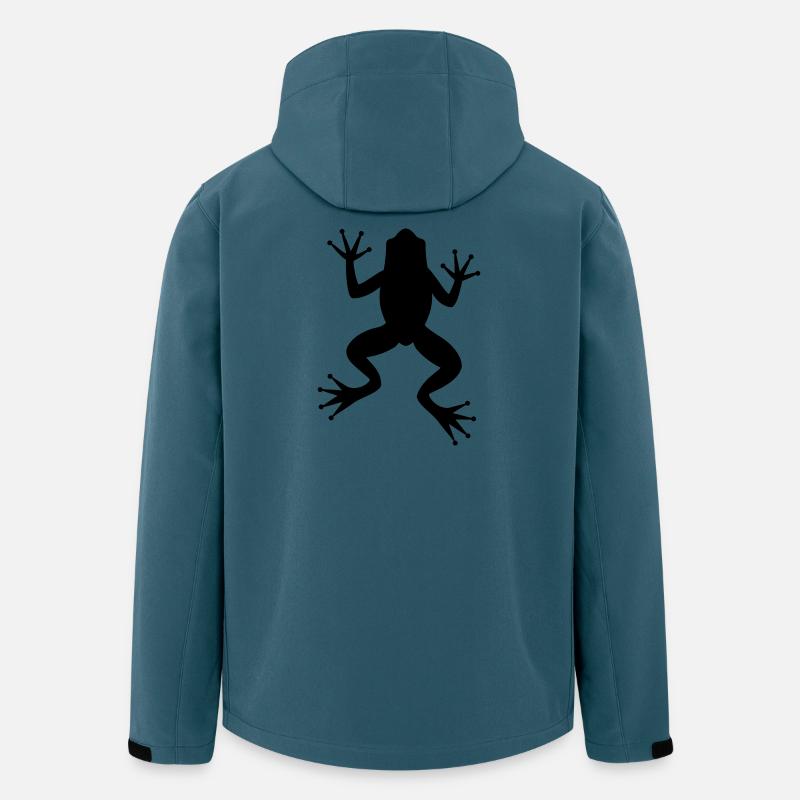 Grenouille crapaud - Veste softshell homme en polyester recyclé Stanley/Stella - bleu pétrole foncé