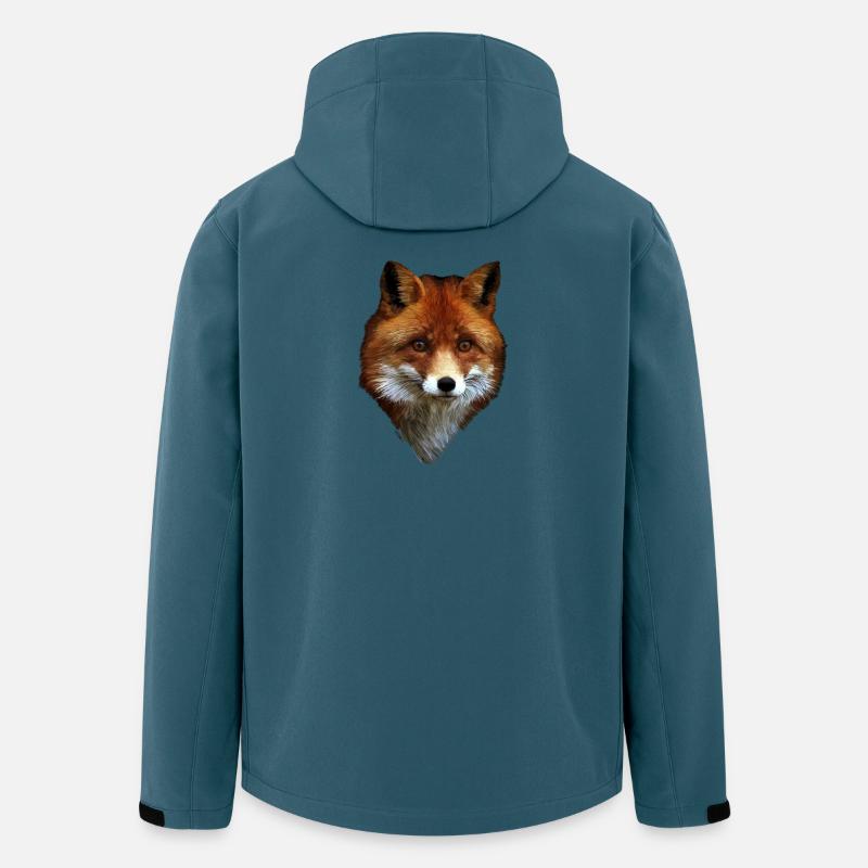 Fuchs - Recycelte Männer Softshell-Jacke von Stanley/Stella - Dunkles Petrol