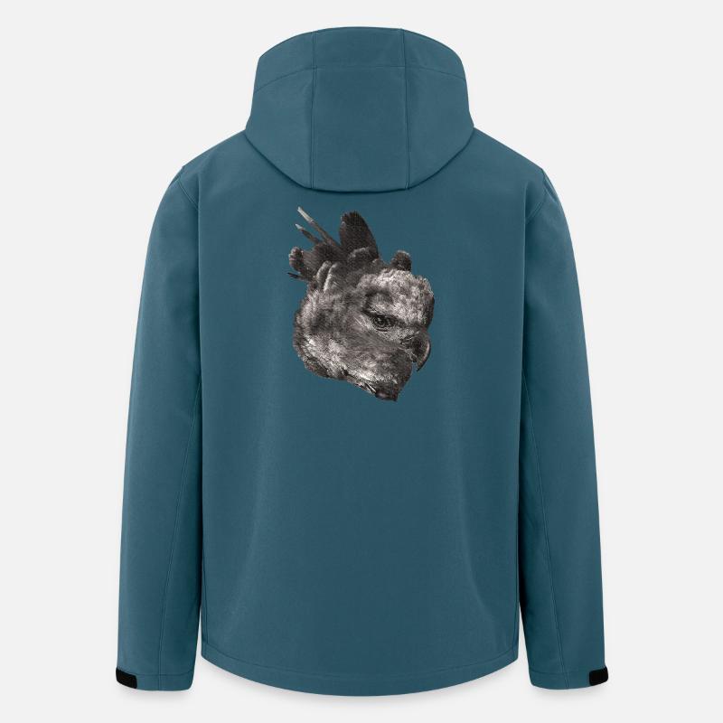 geburtstagsgeschenke mann, Harpyie, Regenwälder - Recycelte Männer Softshell-Jacke von Stanley/Stella - Dunkles Petrol