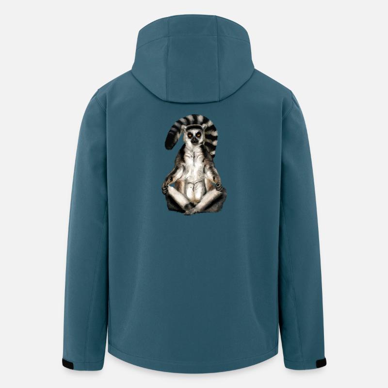 Lemur Katta - Recycelte Männer Softshell-Jacke von Stanley/Stella - Dunkles Petrol