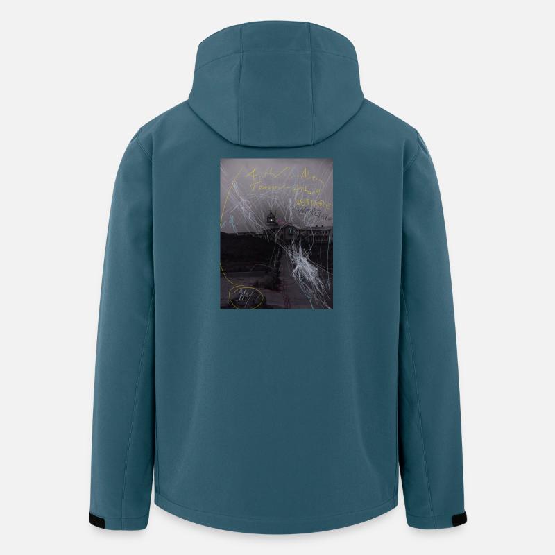 „were“wolf Attacke - „war“ Atacke, Estaca de Bares - Recycelte Männer Softshell-Jacke von Stanley/Stella - Dunkles Petrol