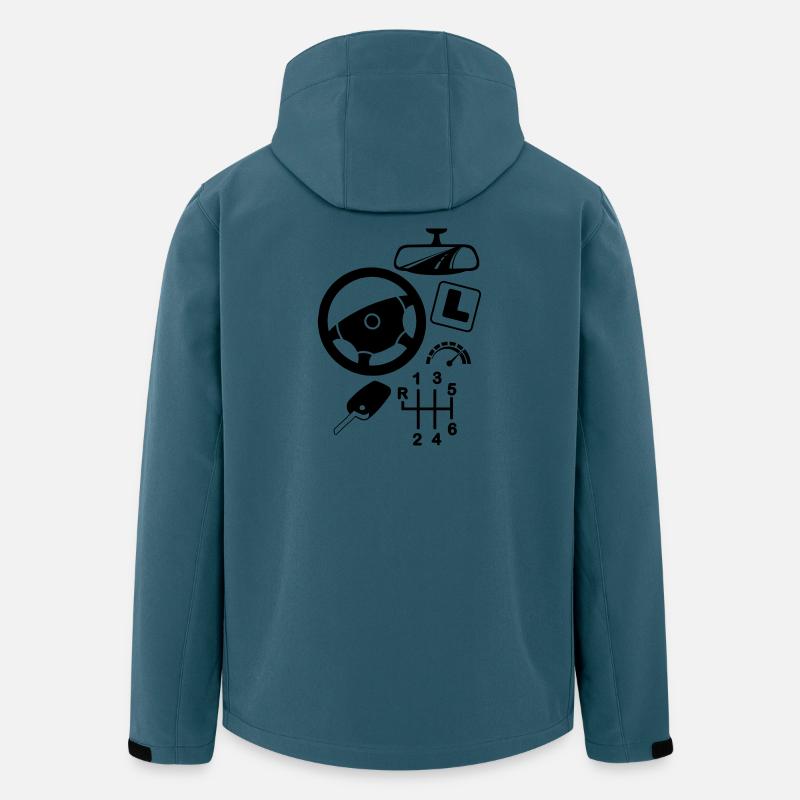 Logo Autofahrlehrer - Recycelte Männer Softshell-Jacke von Stanley/Stella - Dunkles Petrol