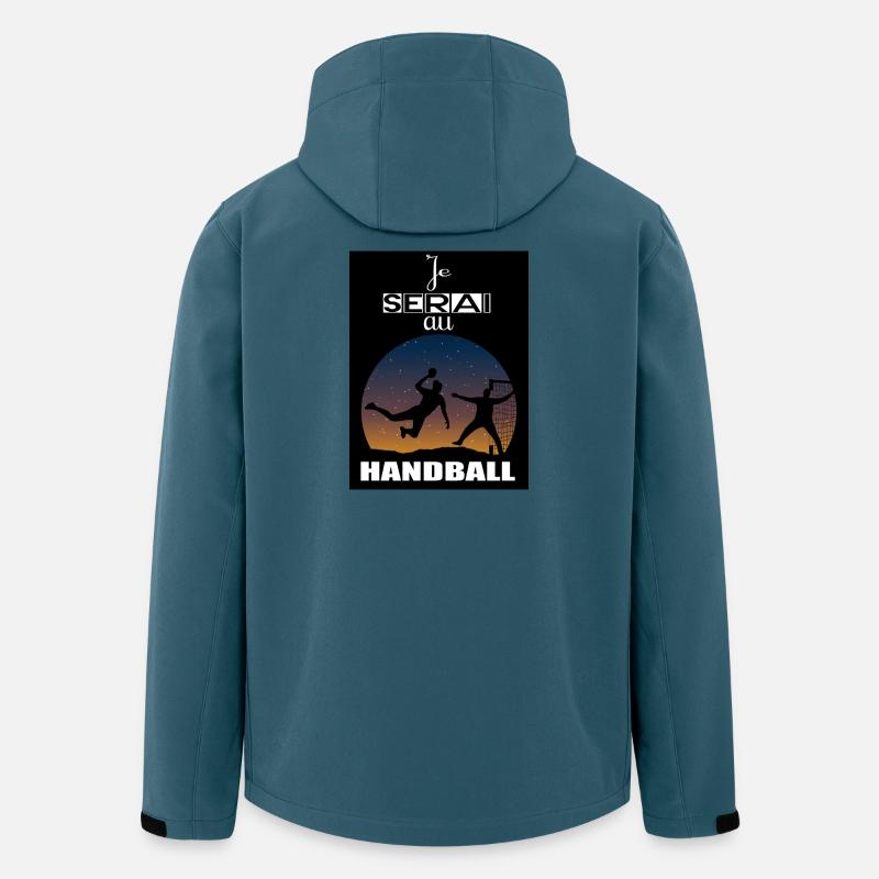 Ich werde bei Handball sein - Recycelte Männer Softshell-Jacke von Stanley/Stella - Dunkles Petrol