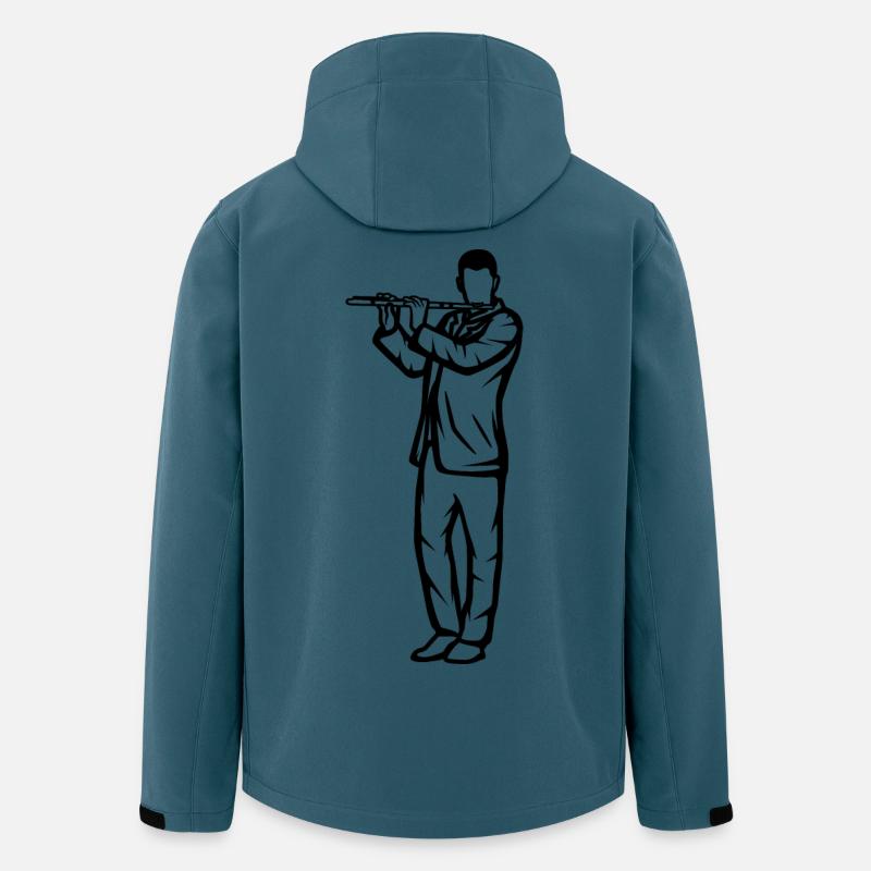 Flötenjunge Skizze - Recycelte Männer Softshell-Jacke von Stanley/Stella - Dunkles Petrol