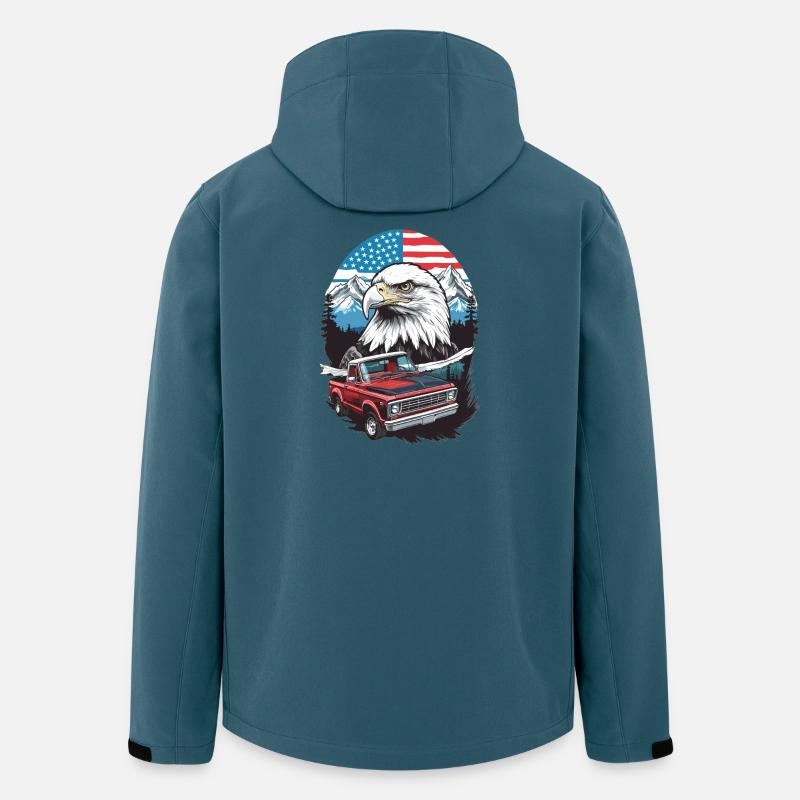 Abenteuerreise USA - Recycelte Männer Softshell-Jacke von Stanley/Stella - Dunkles Petrol