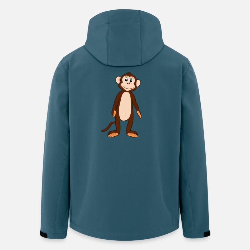 Affe - Recycelte Männer Softshell-Jacke Discoverer von Stanley/Stella - Dunkles Petrol