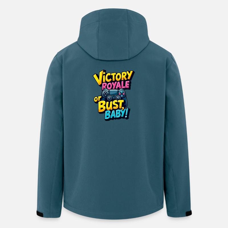 VICTORY ROYALE ODER PLEITE, BABY! - Recycelte Männer Softshell-Jacke von Stanley/Stella - Dunkles Petrol