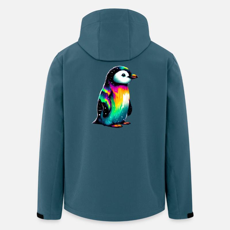 Pinguin - Recycelte Männer Softshell-Jacke von Stanley/Stella - Dunkles Petrol