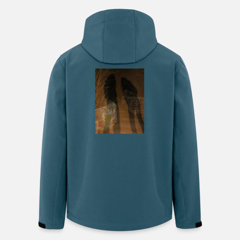 Zusammen auf uralten Stufen - Recycelte Männer Softshell-Jacke von Stanley/Stella - Dunkles Petrol