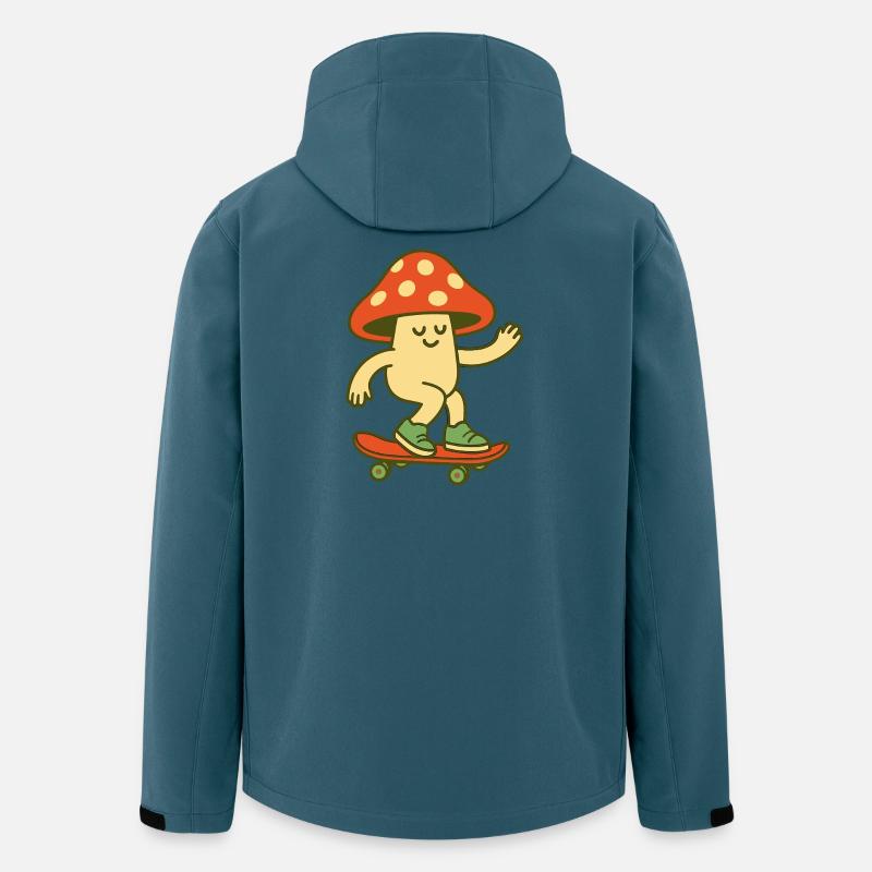 Skater-Pilz - Recycelte Männer Softshell-Jacke von Stanley/Stella - Dunkles Petrol