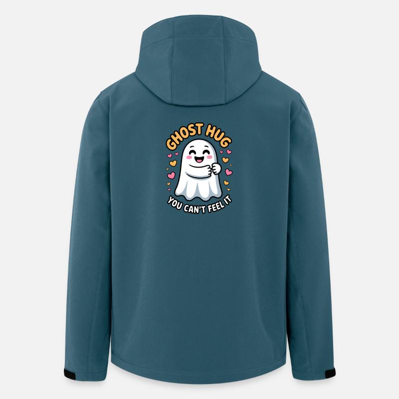 Serious Ghost Hug Expression of Joy - Men’s Recycled Softshell Jacket by Stanley/Stella - stargazer