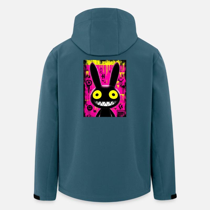 Bunny Black Urban Graffiti - Recycelte Männer Softshell-Jacke von Stanley/Stella - Dunkles Petrol