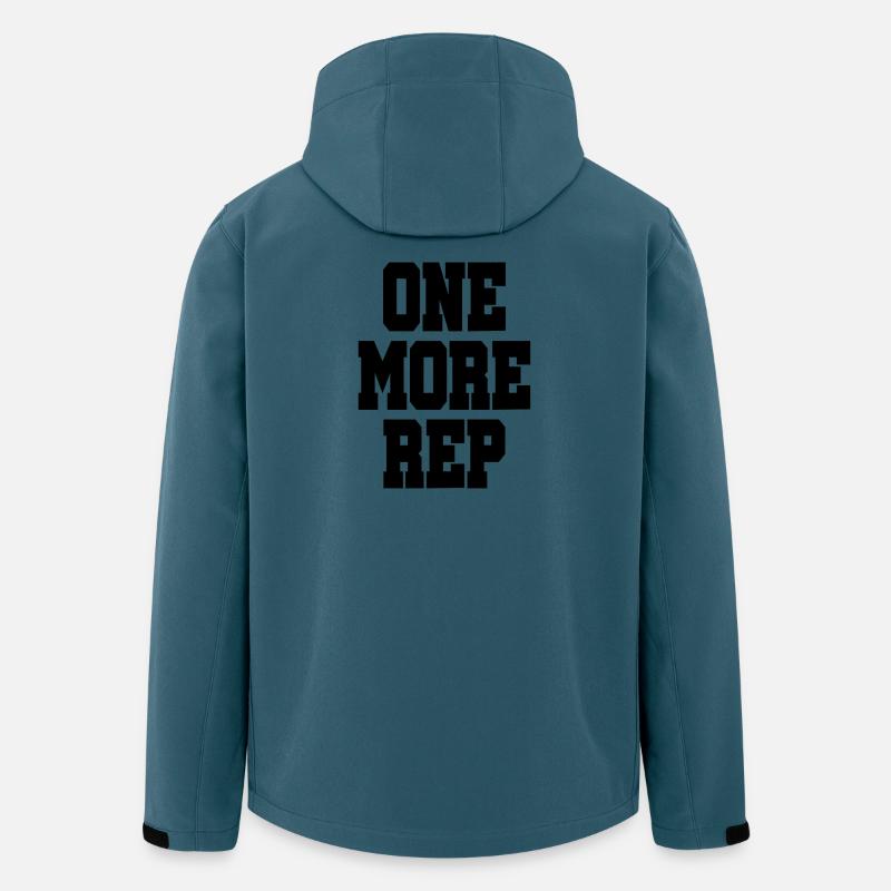 One more Rep - Bodybuilding - Recycelte Männer Softshell-Jacke von Stanley/Stella - Dunkles Petrol