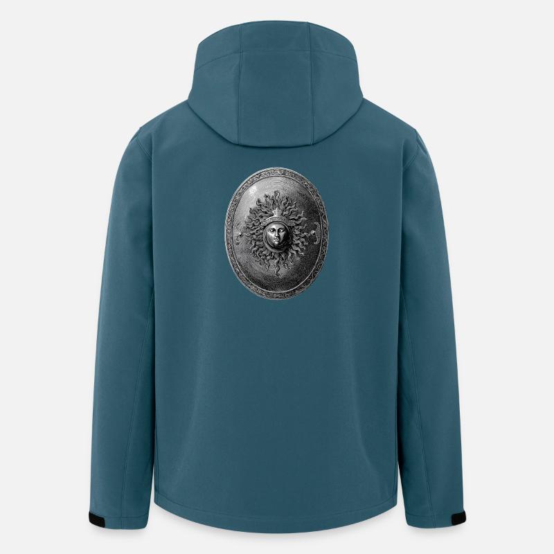 Antikes Schild – Klassische Gravur - Recycelte Männer Softshell-Jacke von Stanley/Stella - Dunkles Petrol