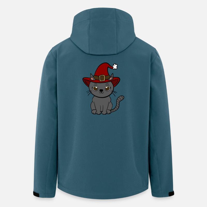 Katze Weihnachten  - Recycelte Männer Softshell-Jacke von Stanley/Stella - Dunkles Petrol