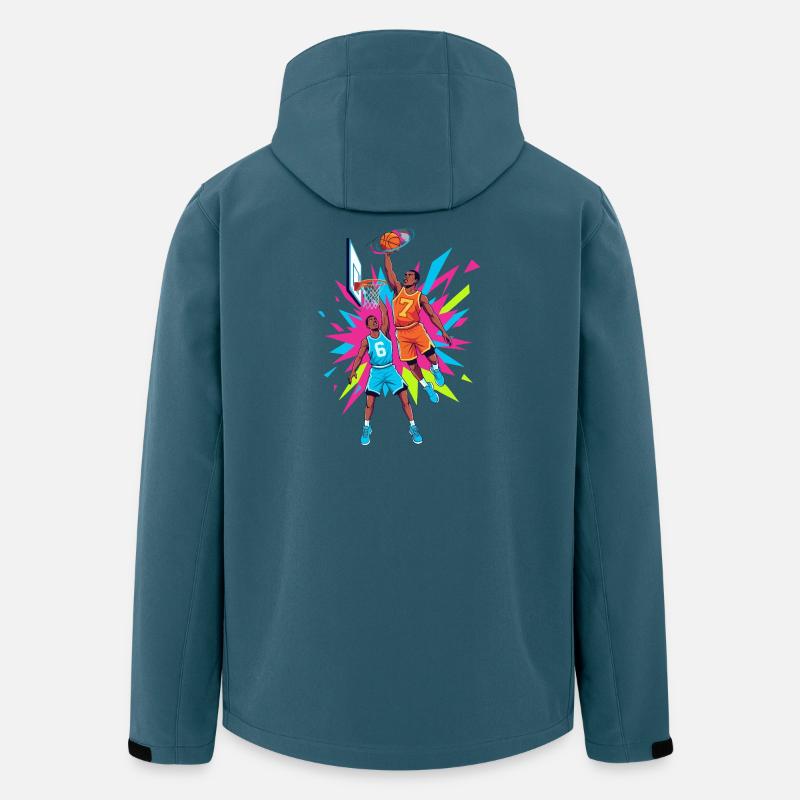 67 Basketball Meme - six seven - Recycelte Männer Softshell-Jacke von Stanley/Stella - Dunkles Petrol