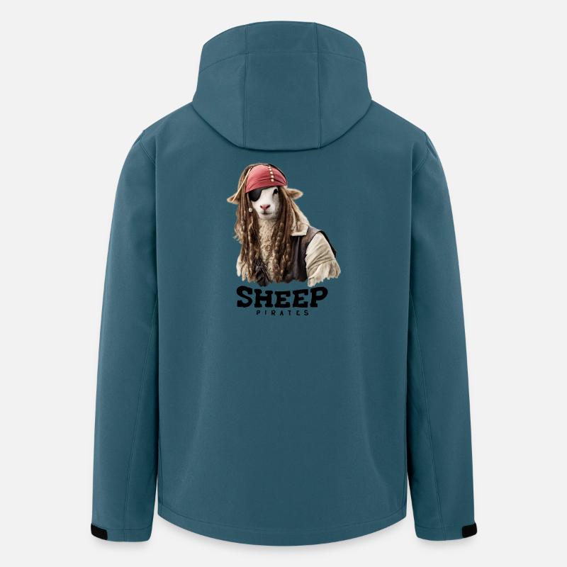 Piraten Schaf mit Dreadlocks - Recycelte Männer Softshell-Jacke von Stanley/Stella - Dunkles Petrol