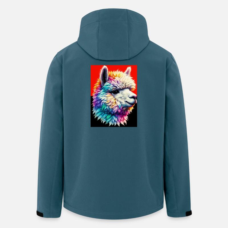 Alpaka - Recycelte Männer Softshell-Jacke von Stanley/Stella - Dunkles Petrol