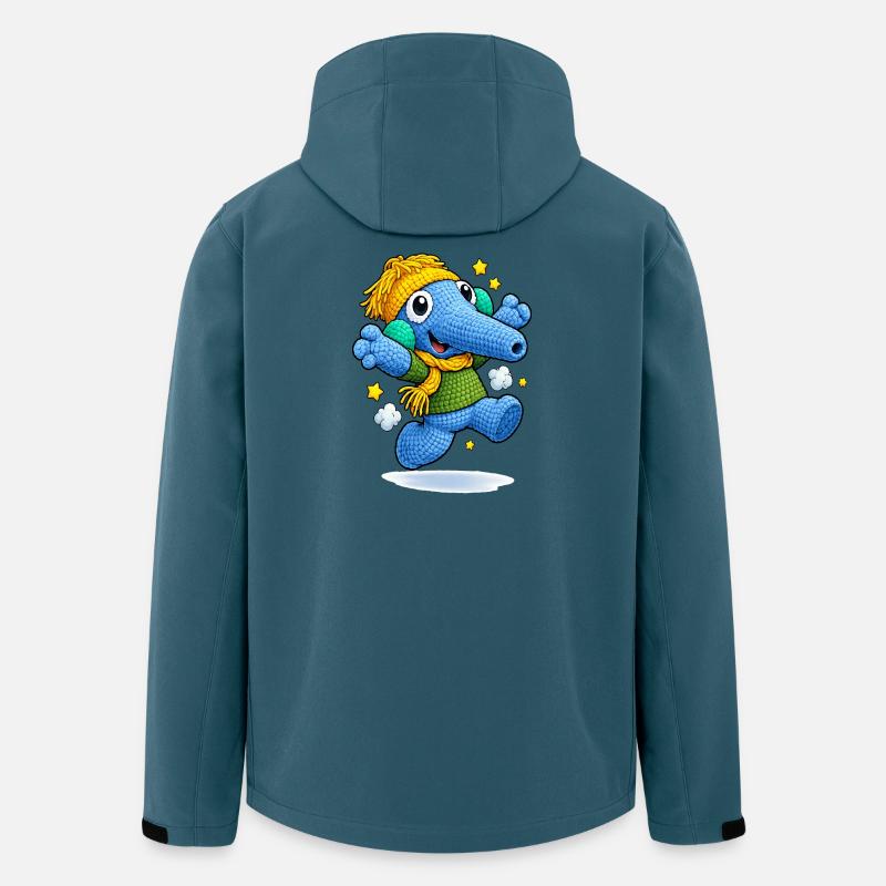 Leo Langnase lachend - Recycelte Männer Softshell-Jacke von Stanley/Stella - Dunkles Petrol