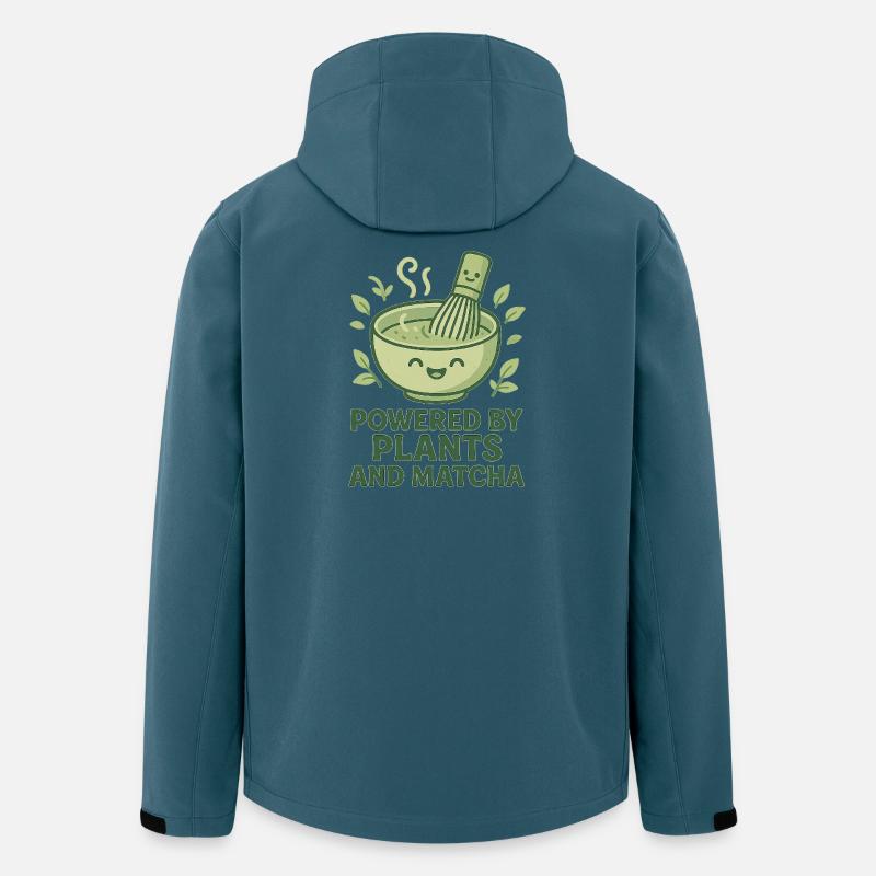 Matcha Kraft aus Pflanzen - Recycelte Männer Softshell-Jacke von Stanley/Stella - Dunkles Petrol
