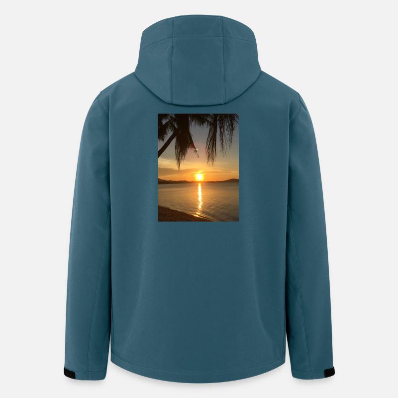 SUNDOWNER - Recycelte Männer Softshell-Jacke von Stanley/Stella - Dunkles Petrol