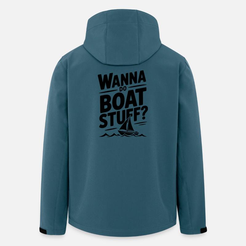 Willst du Boots-Sachen machen? - Recycelte Männer Softshell-Jacke von Stanley/Stella - Dunkles Petrol