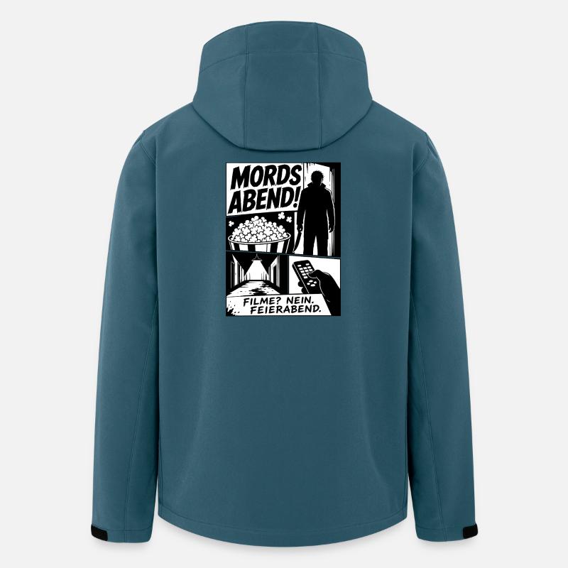 Mordsabend Filme Nein Feierabend - Recycelte Männer Softshell-Jacke von Stanley/Stella - Dunkles Petrol