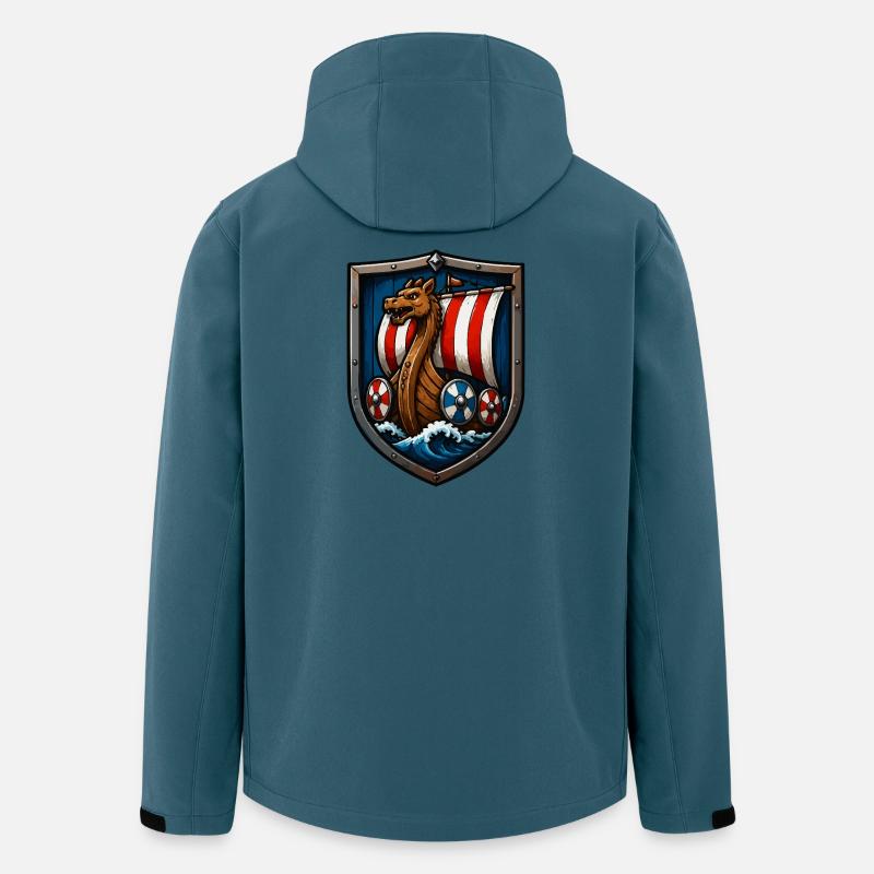 Viking Dragon Boat Shield - Men’s Recycled Softshell Jacket by Stanley/Stella - stargazer