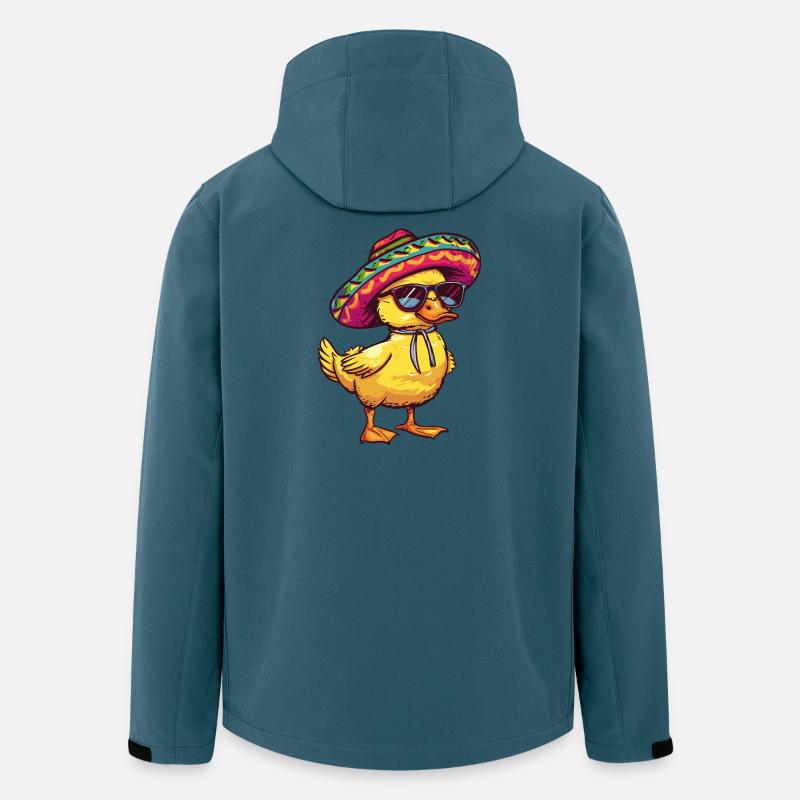 Sombrero drôle d’âne - Veste softshell homme en polyester recyclé Stanley/Stella - bleu pétrole foncé