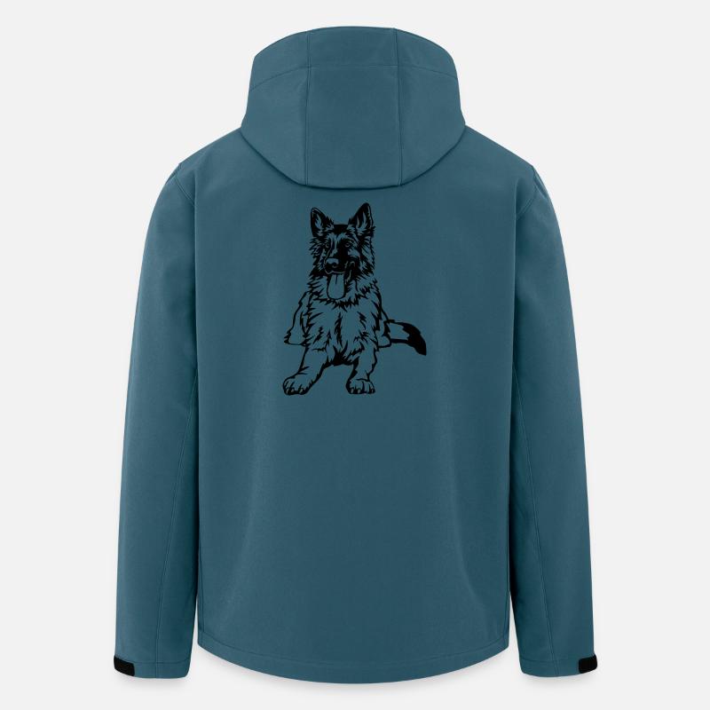 German Shepherd - Men’s Recycled Softshell Jacket by Stanley/Stella - stargazer